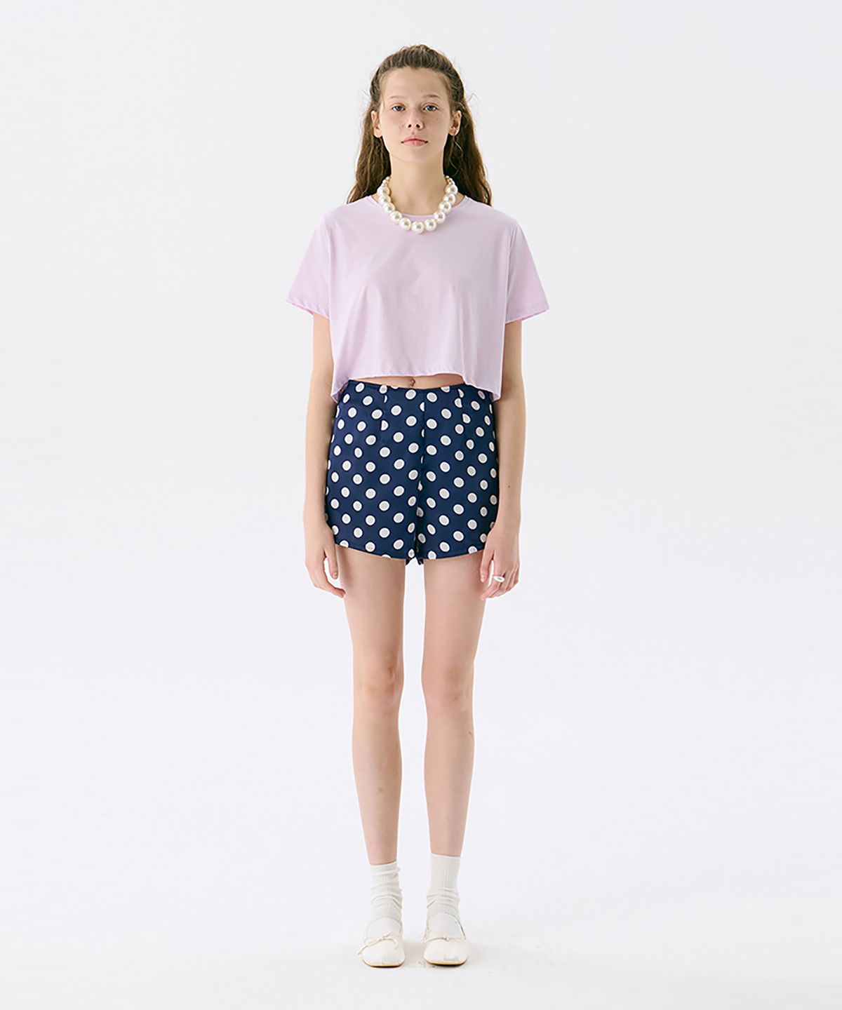 준준스페이스(JUNEJUNE SPACE) Pattern Shorts_Navy(패턴 반바지_네이비)