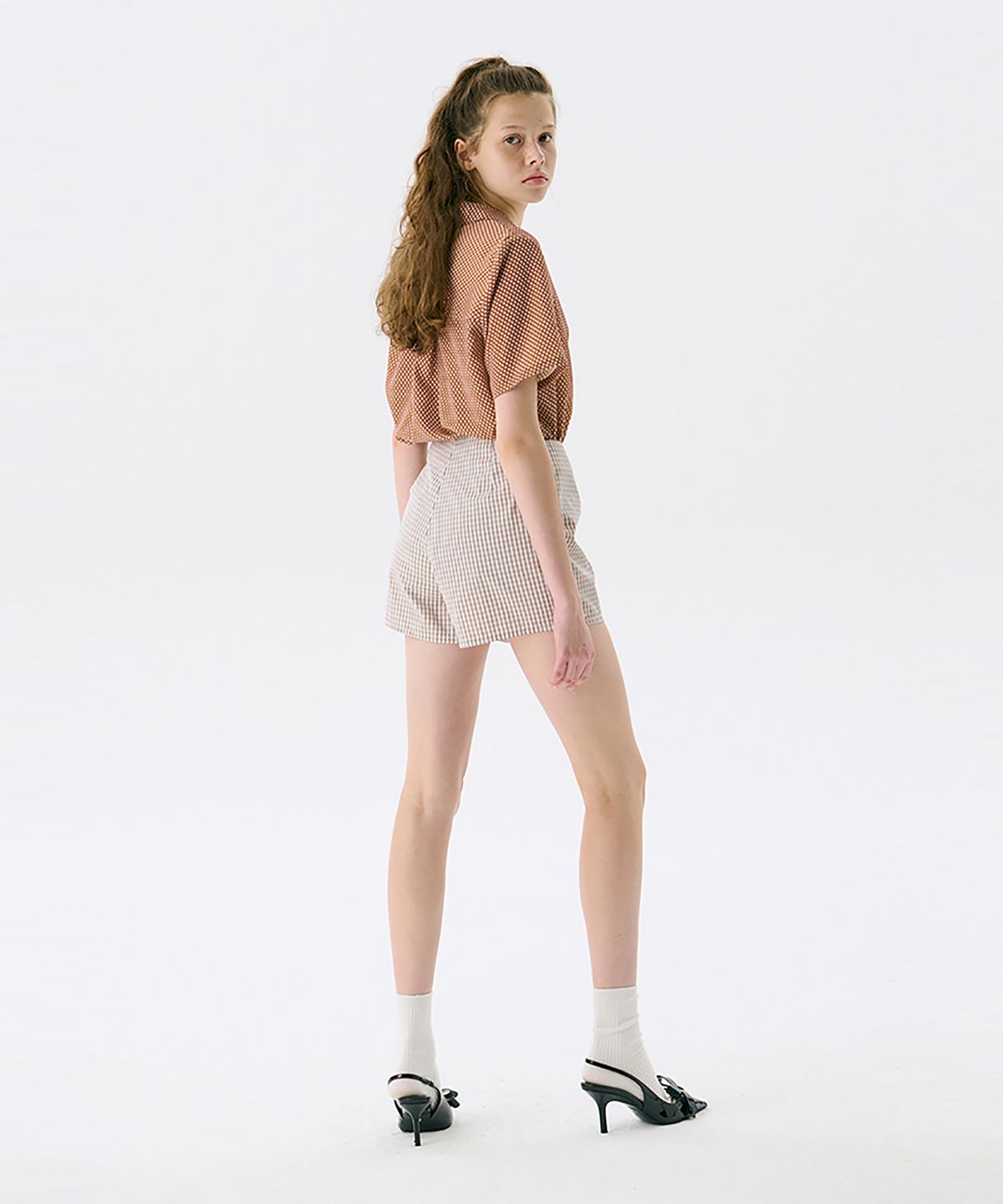 준준스페이스(JUNEJUNE SPACE) Pattern Shorts_Beige(패턴 반바지_베이지)