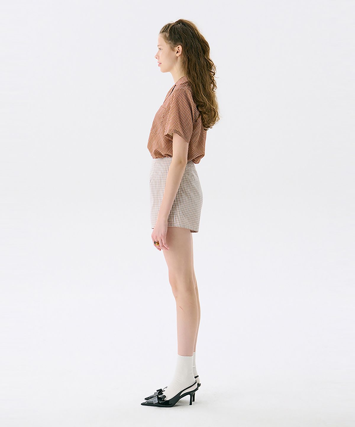준준스페이스(JUNEJUNE SPACE) Pattern Shorts_Beige(패턴 반바지_베이지)
