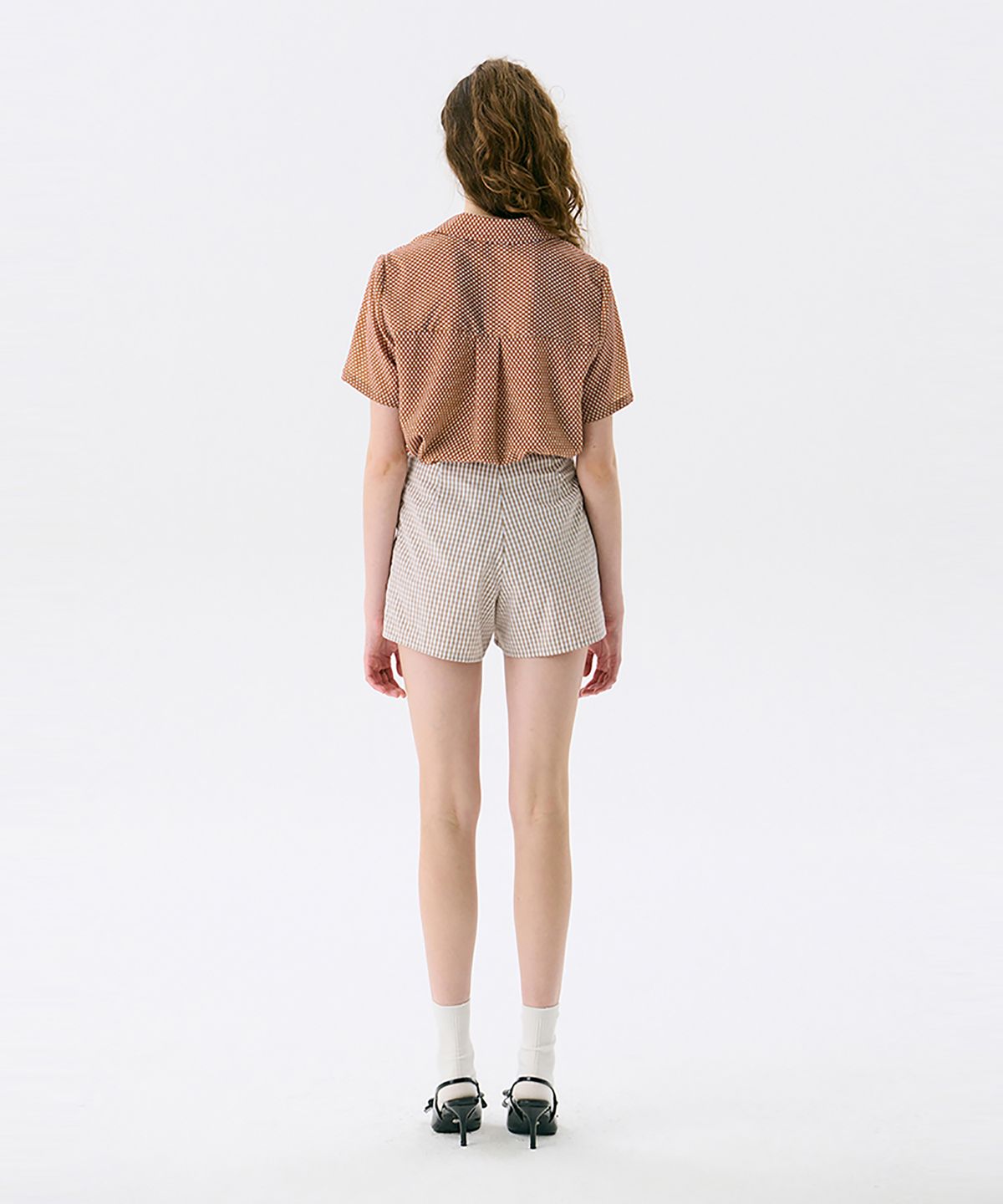 준준스페이스(JUNEJUNE SPACE) Pattern Shorts_Beige(패턴 반바지_베이지)