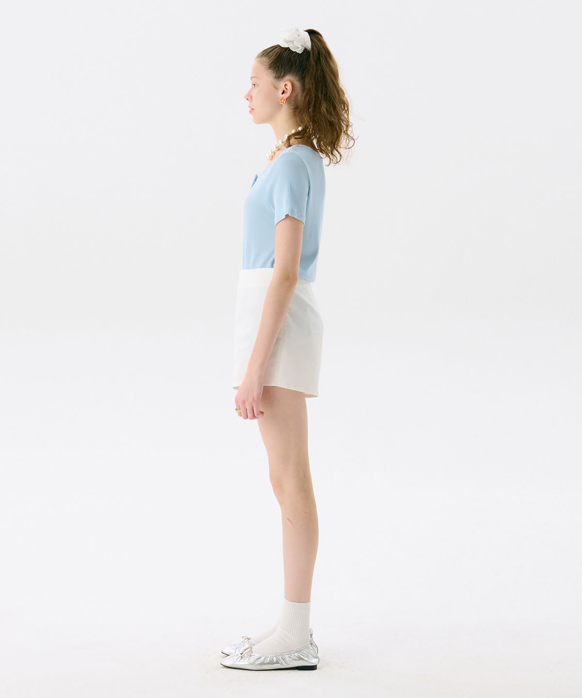 준준스페이스(JUNEJUNE SPACE) Pattern Shorts_White(패턴 반바지_화이트)