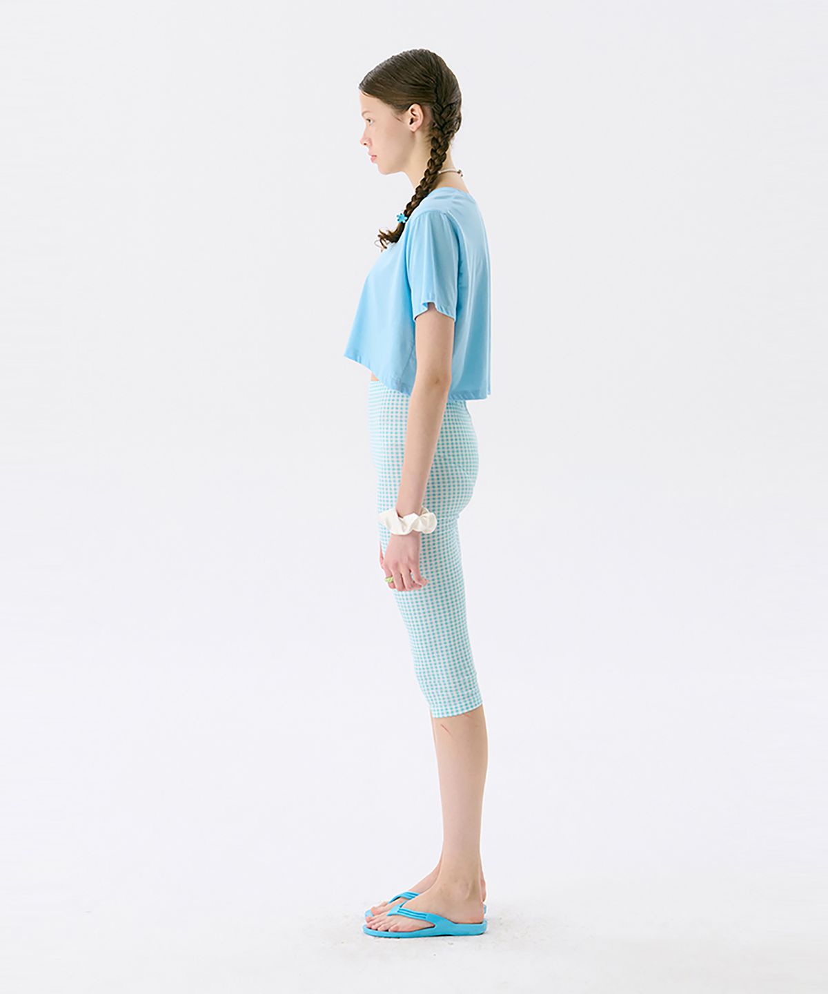 준준스페이스(JUNEJUNE SPACE) Solid Crop T_Powder Blue(솔리드 크롭 T_파우더 블루)