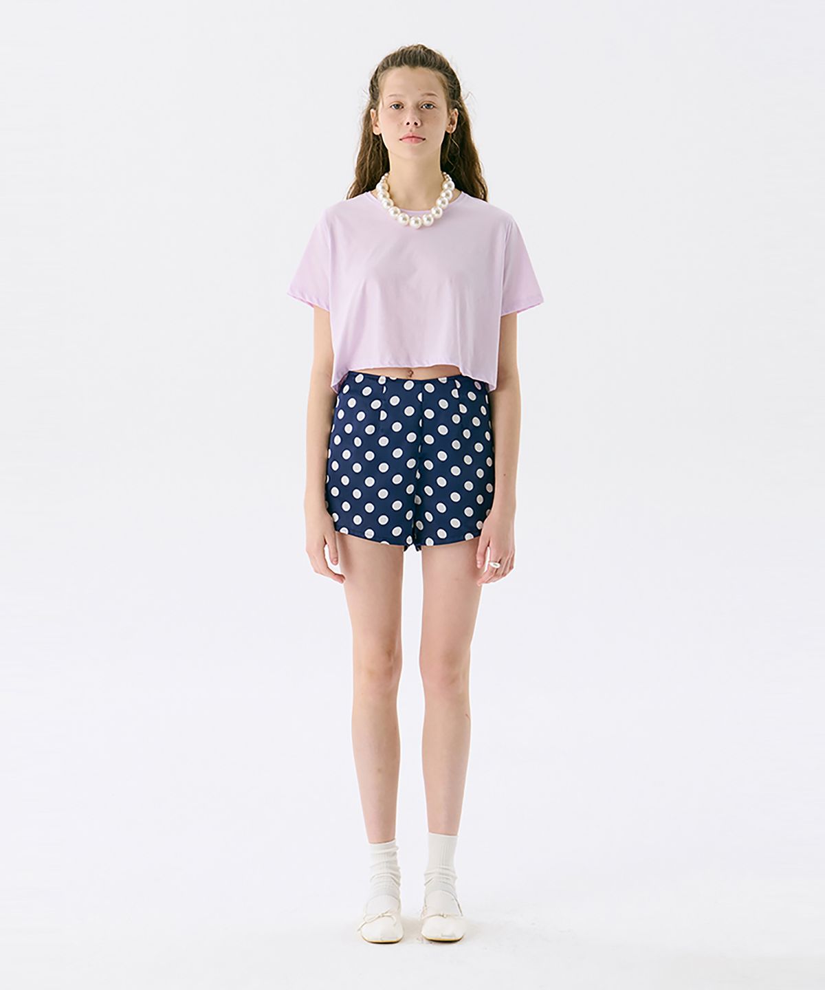 준준스페이스(JUNEJUNE SPACE) Solid Crop T_Lilac(솔리드 크롭 T_라일락)
