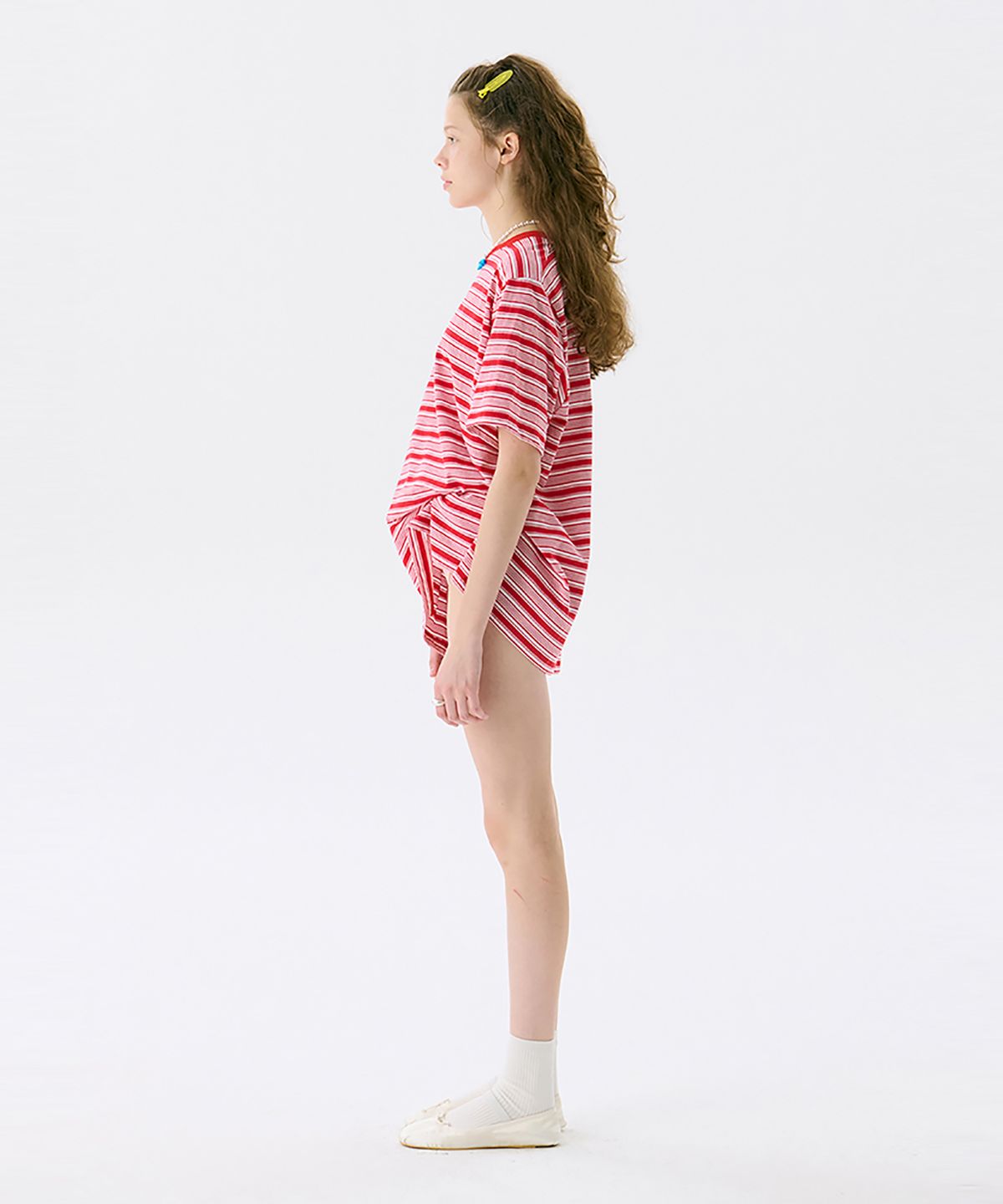 준준스페이스(JUNEJUNE SPACE) VOL13.Stripe T_Red(VOL13.스트라이프 티셔츠_레드)