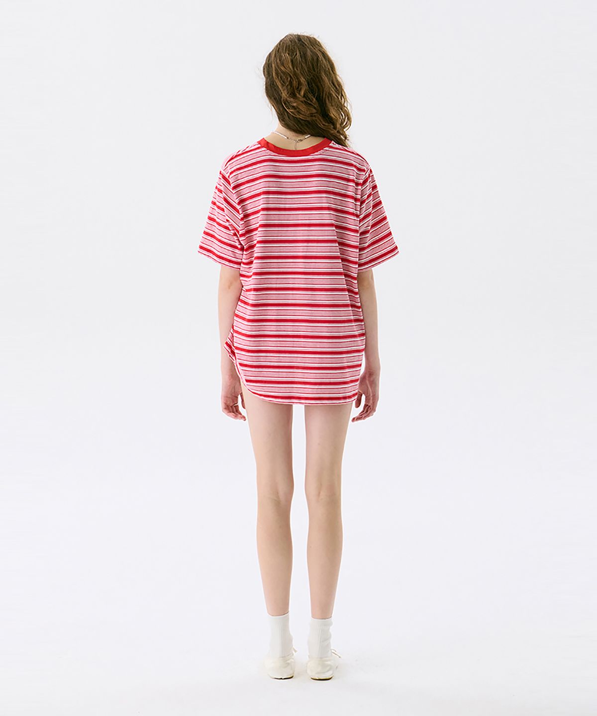 준준스페이스(JUNEJUNE SPACE) VOL13.Stripe T_Red(VOL13.스트라이프 티셔츠_레드)