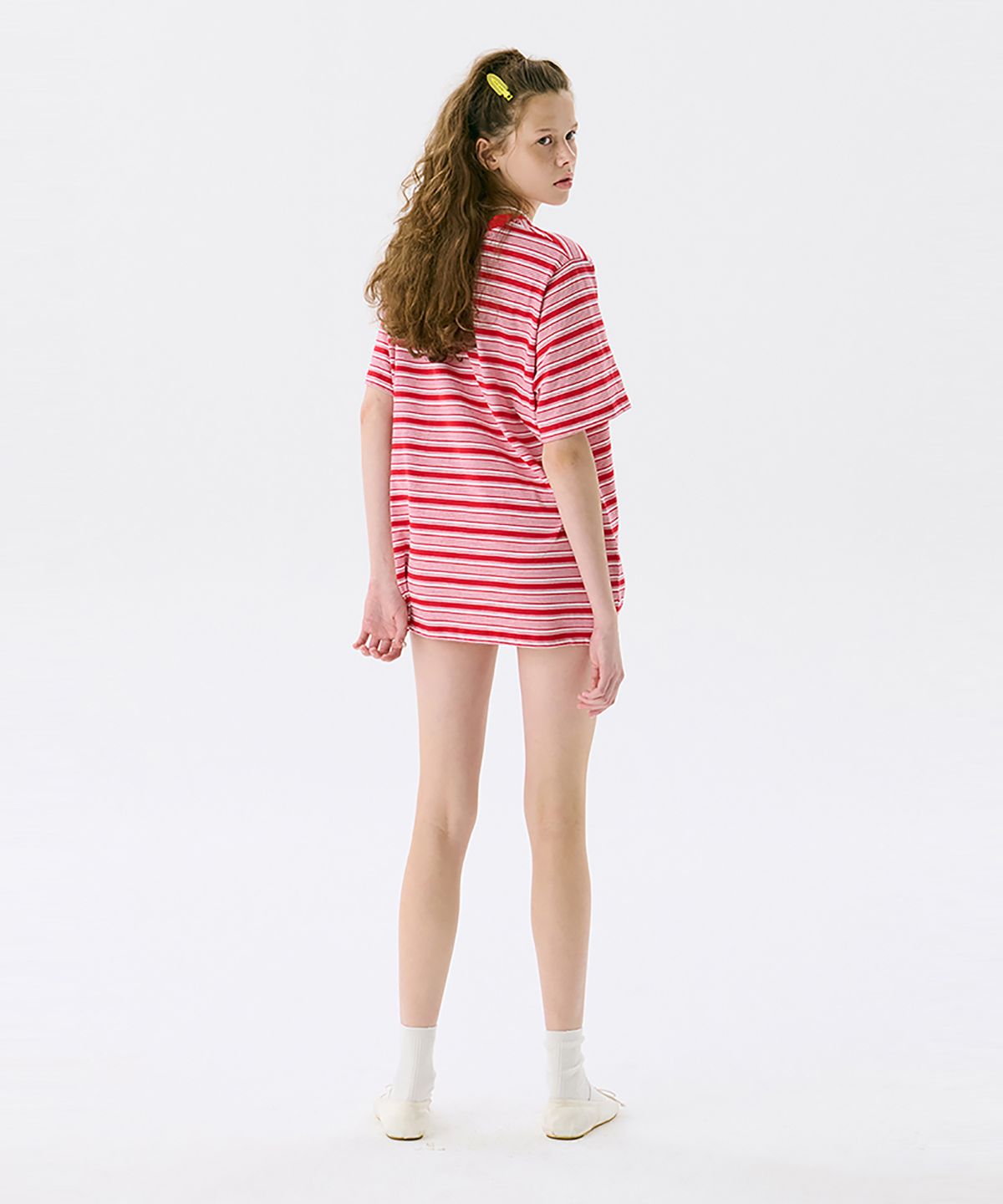 준준스페이스(JUNEJUNE SPACE) VOL13.Stripe T_Red(VOL13.스트라이프 티셔츠_레드)