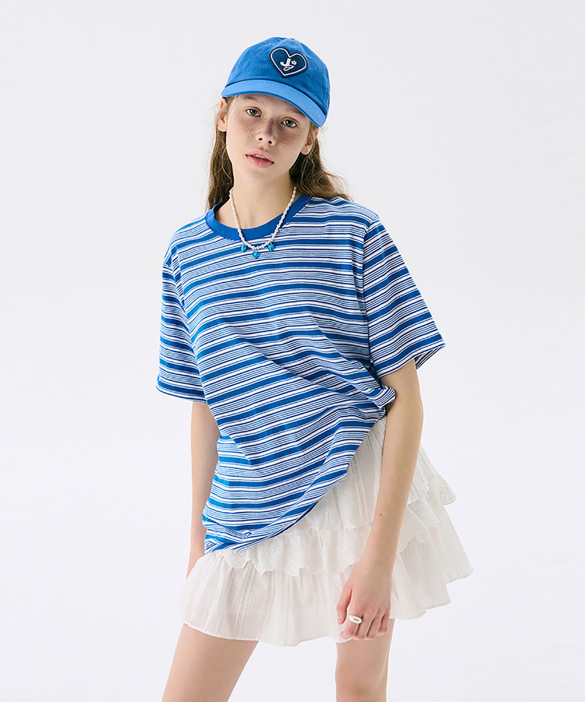 준준스페이스(JUNEJUNE SPACE) VOL13.Stripe T_Blue(VOL13.스트라이프 티_블루)