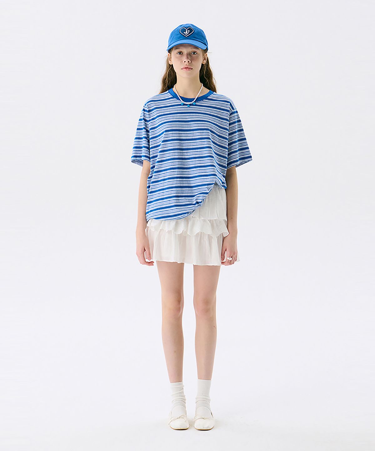 준준스페이스(JUNEJUNE SPACE) VOL13.Stripe T_Blue(VOL13.스트라이프 티_블루)