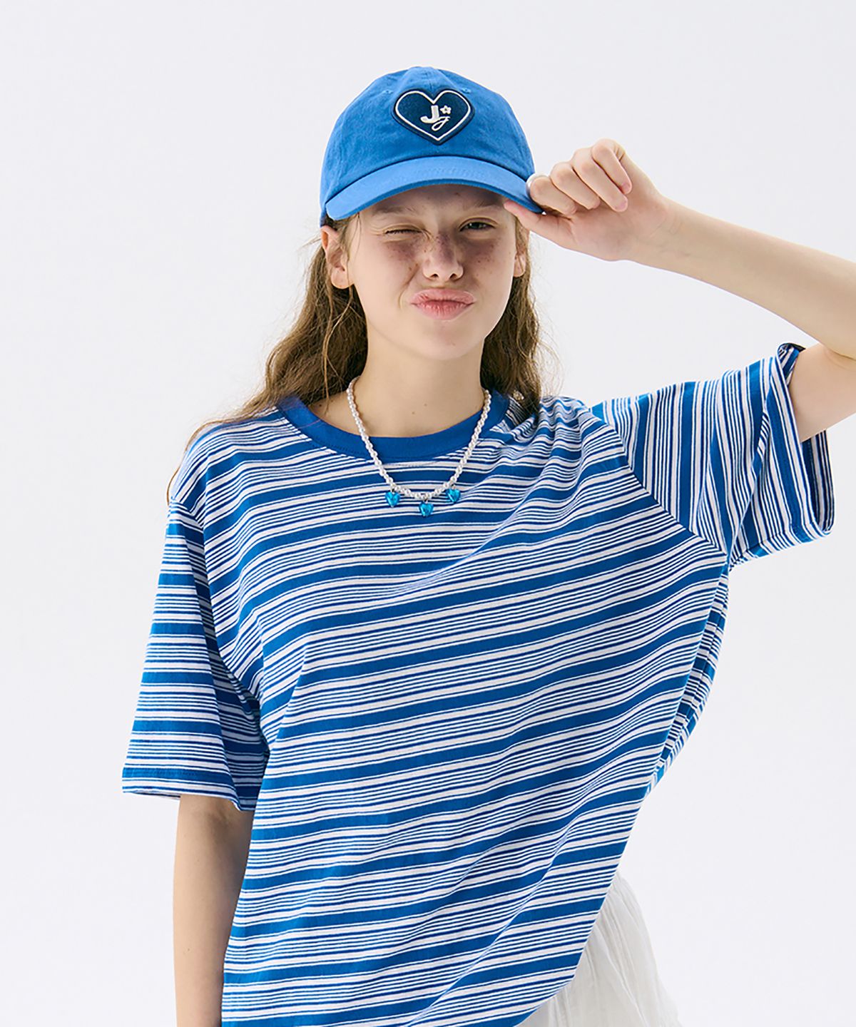 준준스페이스(JUNEJUNE SPACE) VOL13.Stripe T_Blue(VOL13.스트라이프 티_블루)
