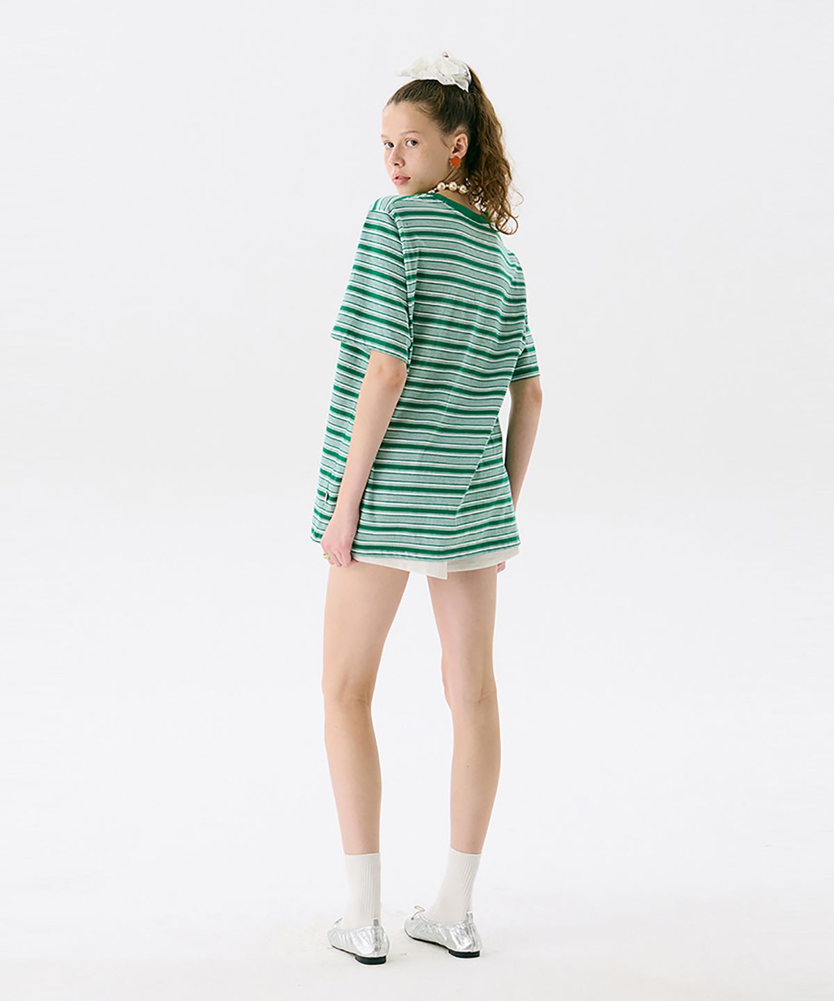 준준스페이스(JUNEJUNE SPACE) VOL13.Stripe T_Green(VOL13.스트라이프 티_그린)