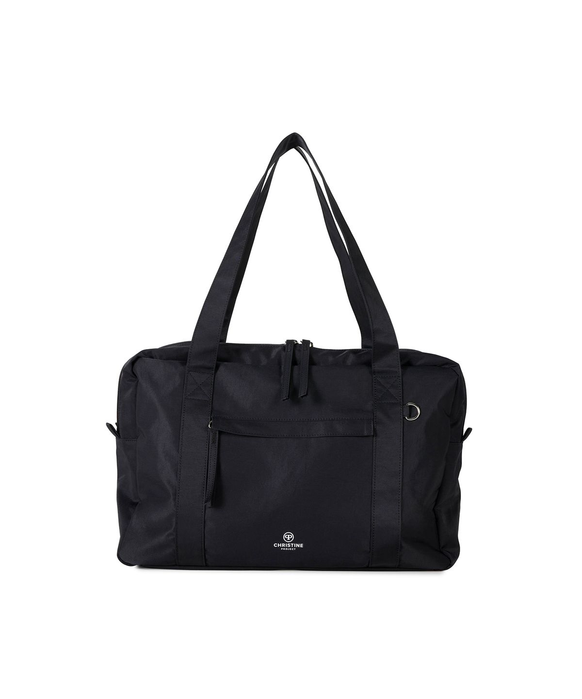크리스틴프로젝트(CHRISTINE PROJECT) LITE TWO ZIPPER NYLON BAG LARGE(BLACK PEPPER)