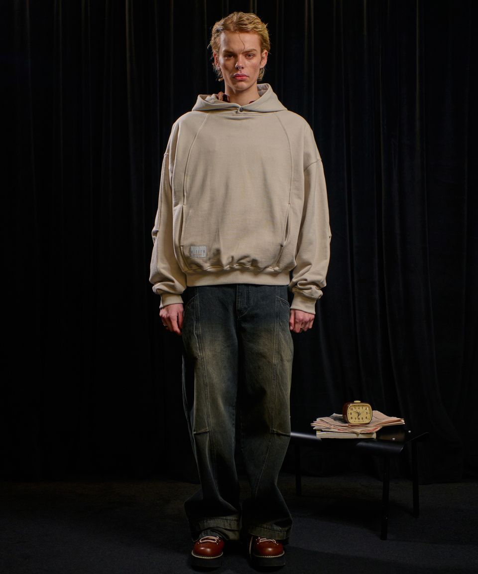 MUSINSA公式 | MIDSUN Radiant Youth Hoodie-Sand Beige