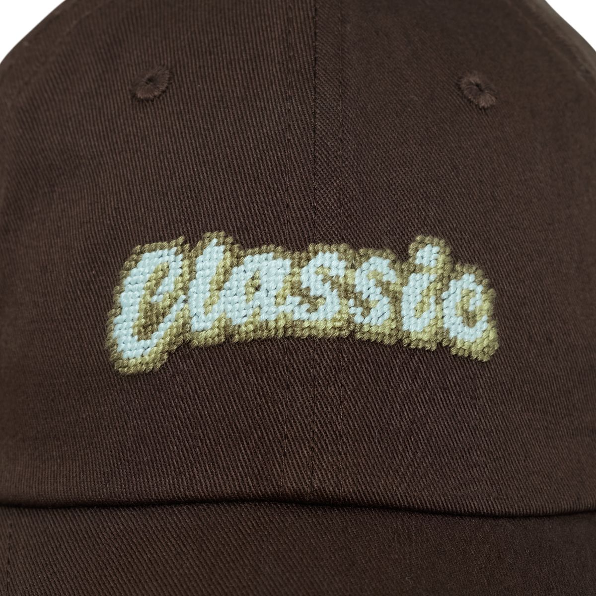 로롱(LOLONG) CLASSIC NEEDLEPOINT HAT (브라운)