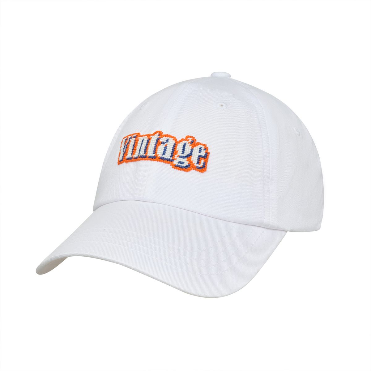 로롱(LOLONG) VINTAGE NEEDLEPOINT HAT (화이트)