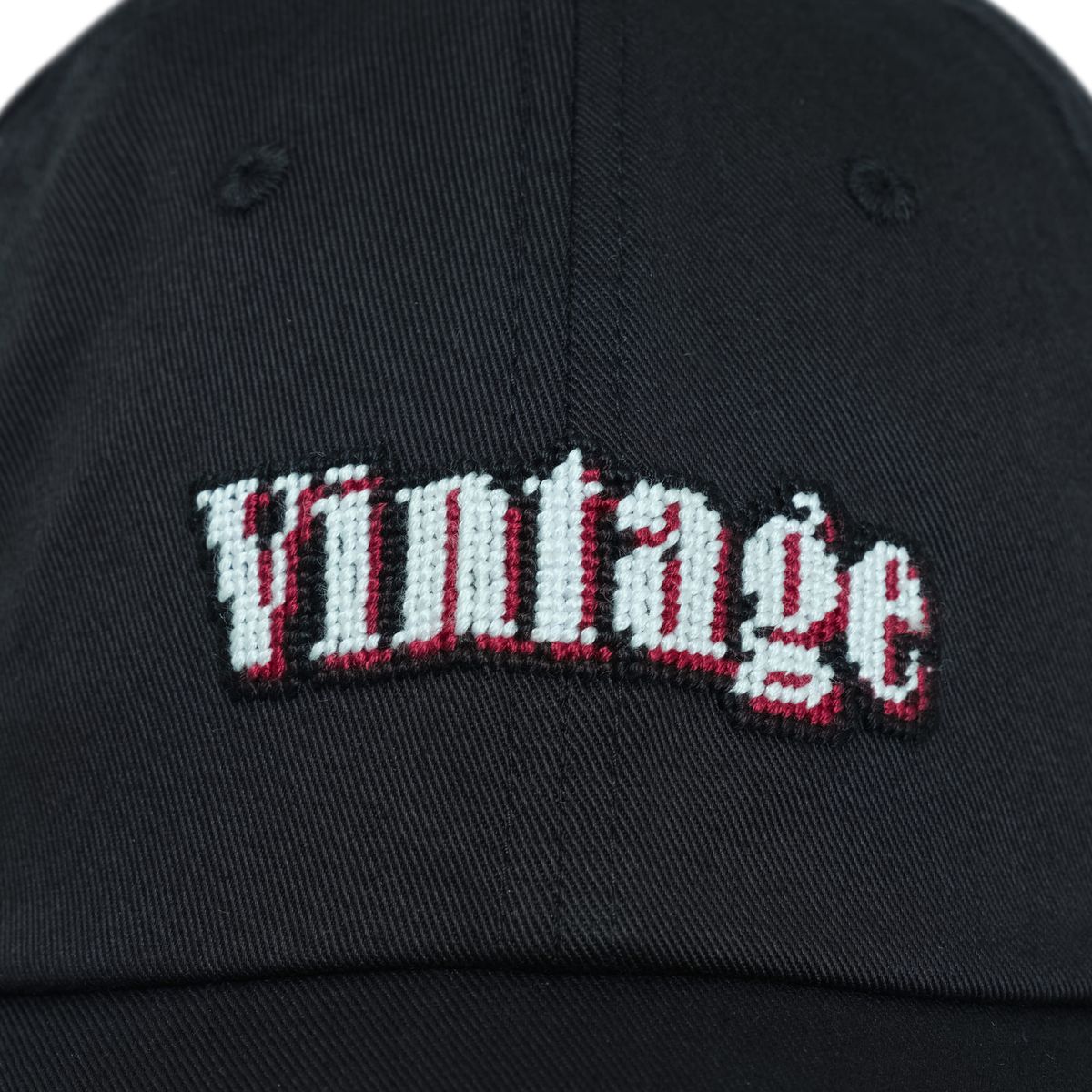 로롱(LOLONG) VINTAGE NEEDLEPOINT HAT (블랙)