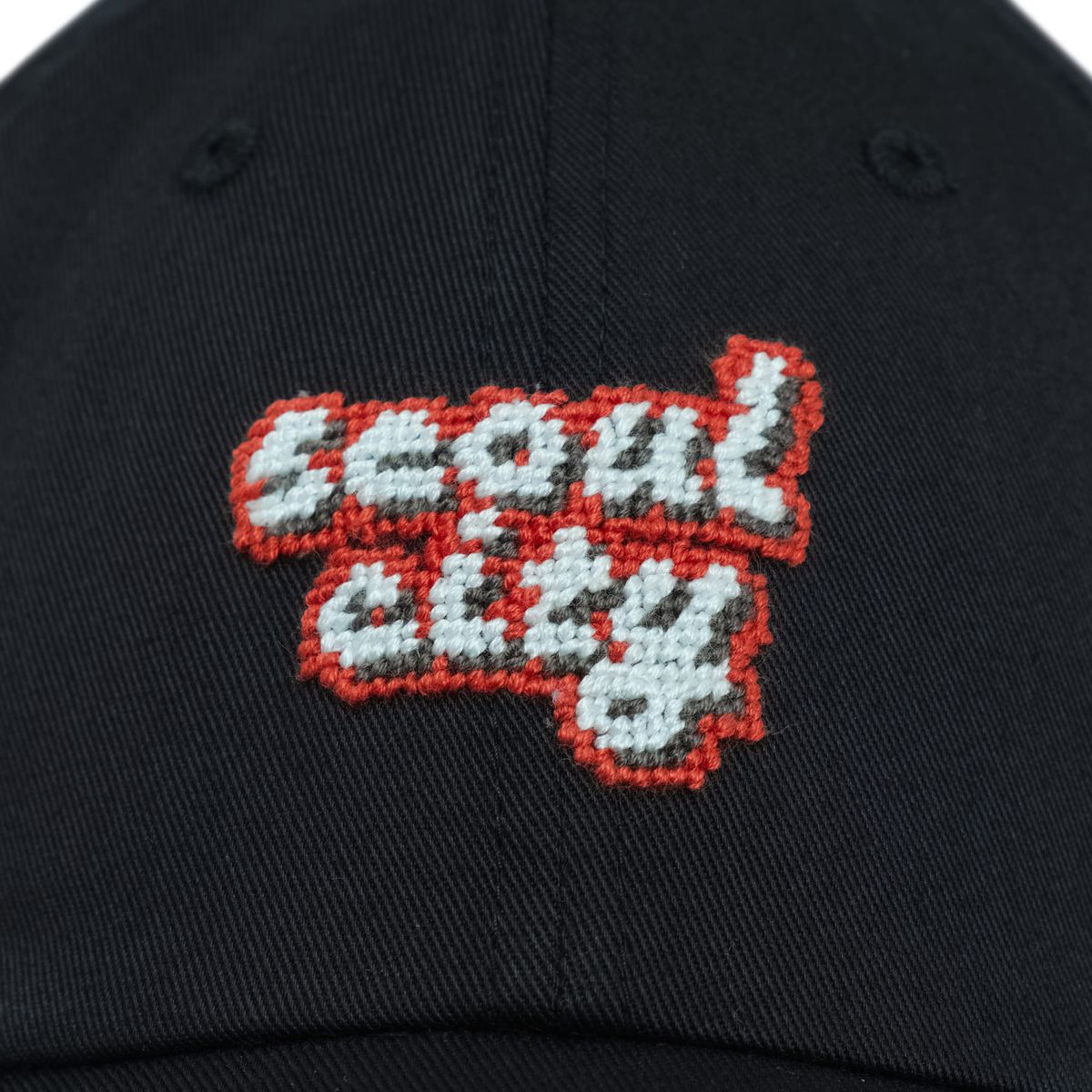 로롱(LOLONG) SEOUL CITY NEEDLEPOINT HAT (블랙)