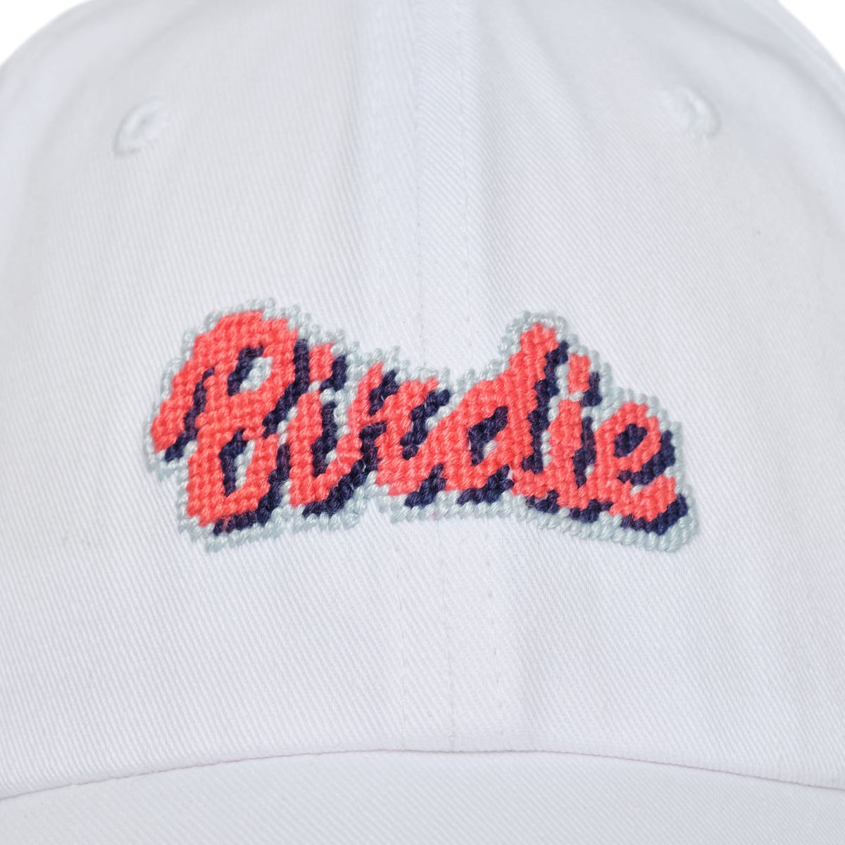 로롱(LOLONG) BIRDIE NEEDLEPOINT HAT (화이트)