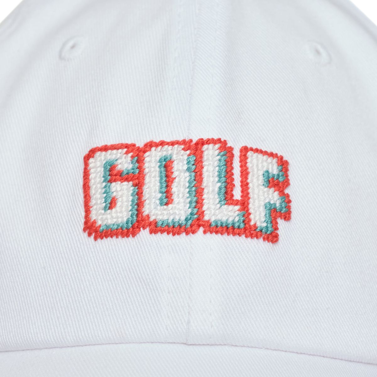 로롱(LOLONG) GOLF NEEDLEPOINT HAT (화이트)