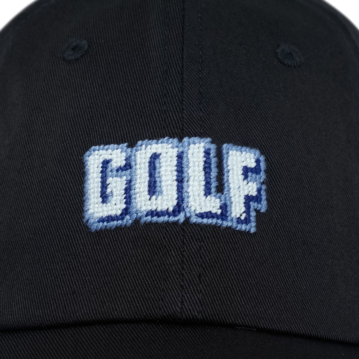 로롱(LOLONG) GOLF NEEDLEPOINT HAT (블랙)