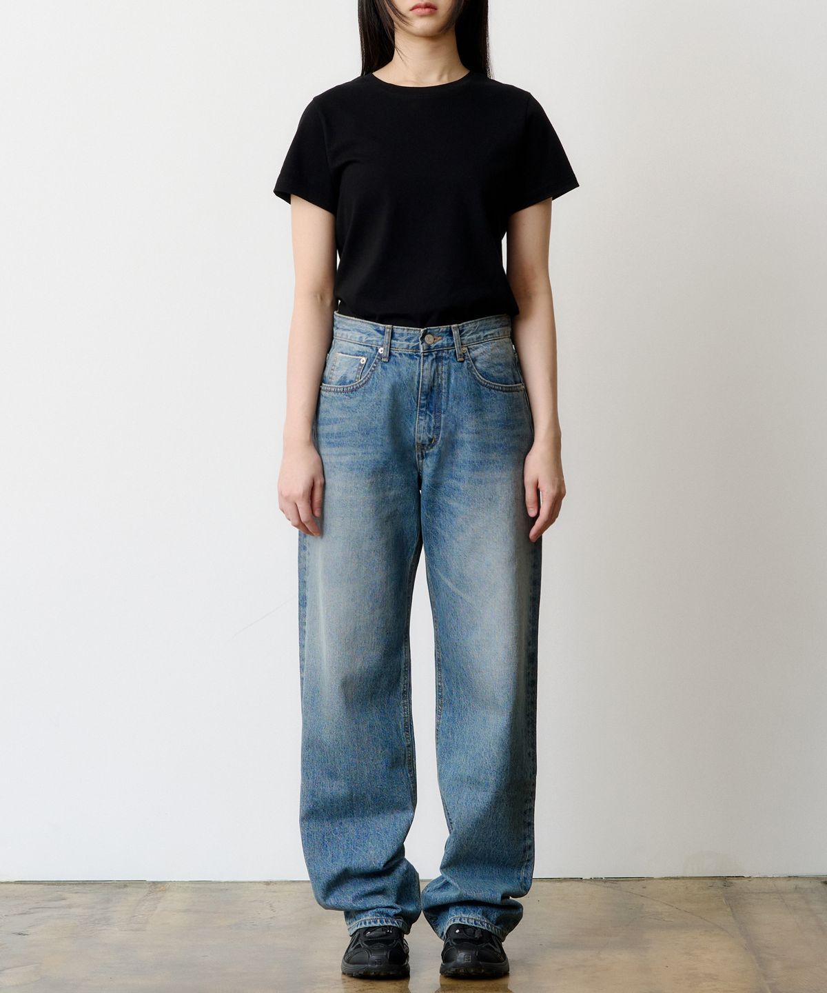 덴메이드(DENMADE) (WOMEN) DEN0762 Selvedge Dusty Wave (Wide Fit)