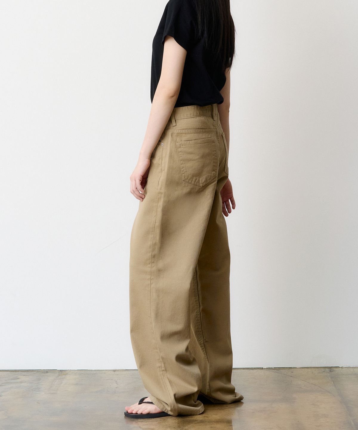 덴메이드(DENMADE) (WOMEN) DEN0601 Extra Wide Cotton Pants (Beige)