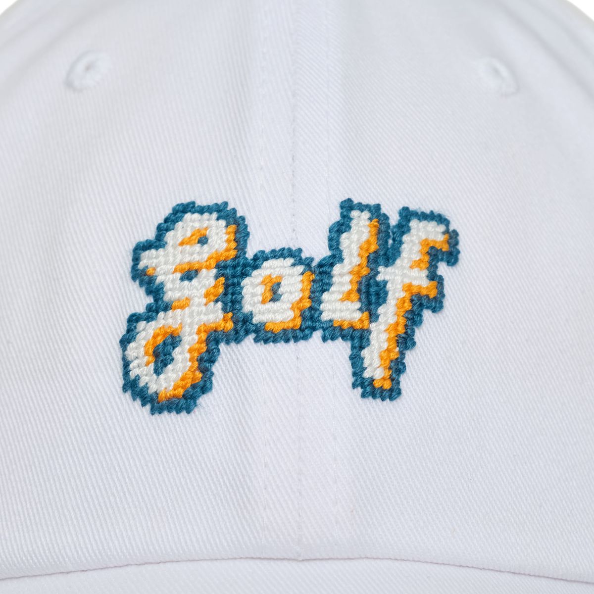로롱(LOLONG) Golf NEEDLEPOINT HAT (화이트)