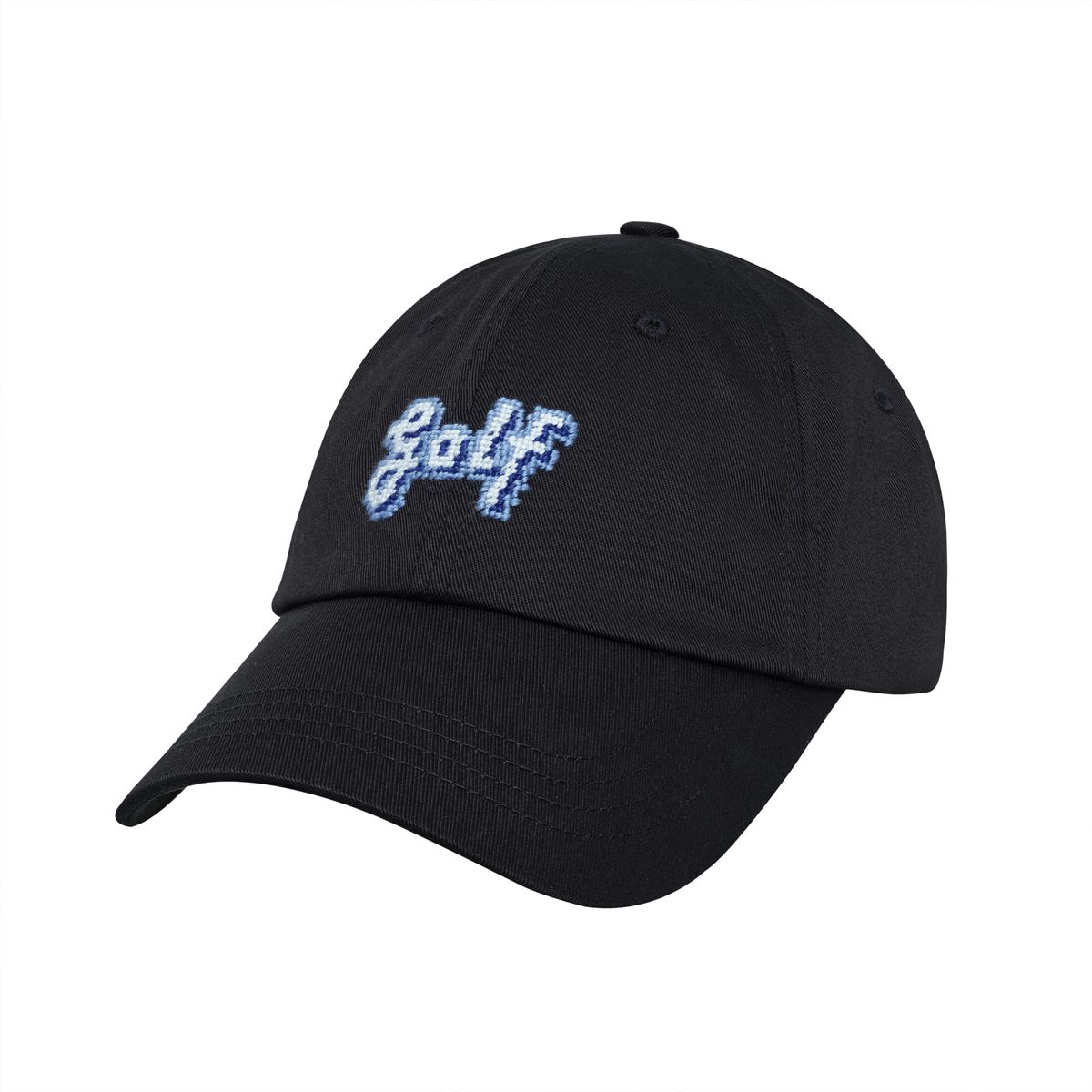 로롱(LOLONG) Golf NEEDLEPOINT HAT (블랙)