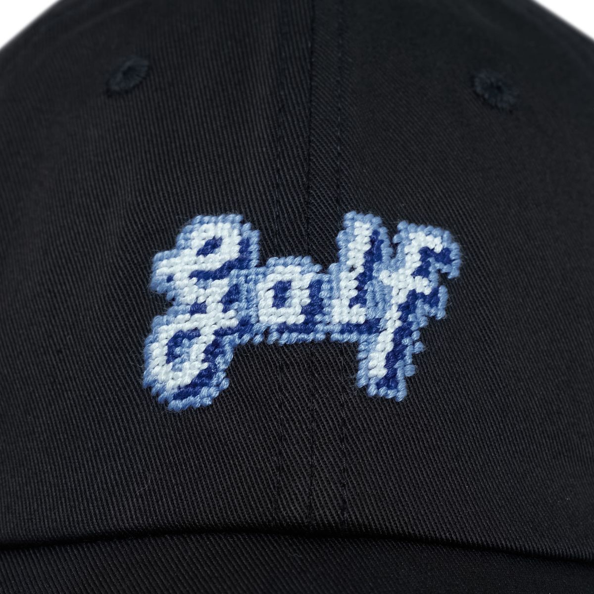 로롱(LOLONG) Golf NEEDLEPOINT HAT (블랙)