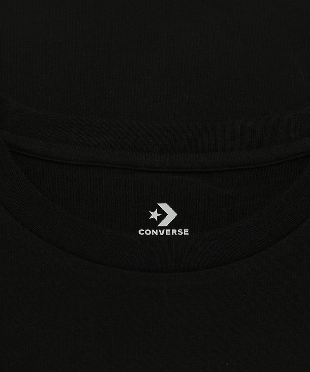 컨버스(CONVERSE) 올스타 패치 스탠다드 핏 티셔츠 블랙 MCH737-023
