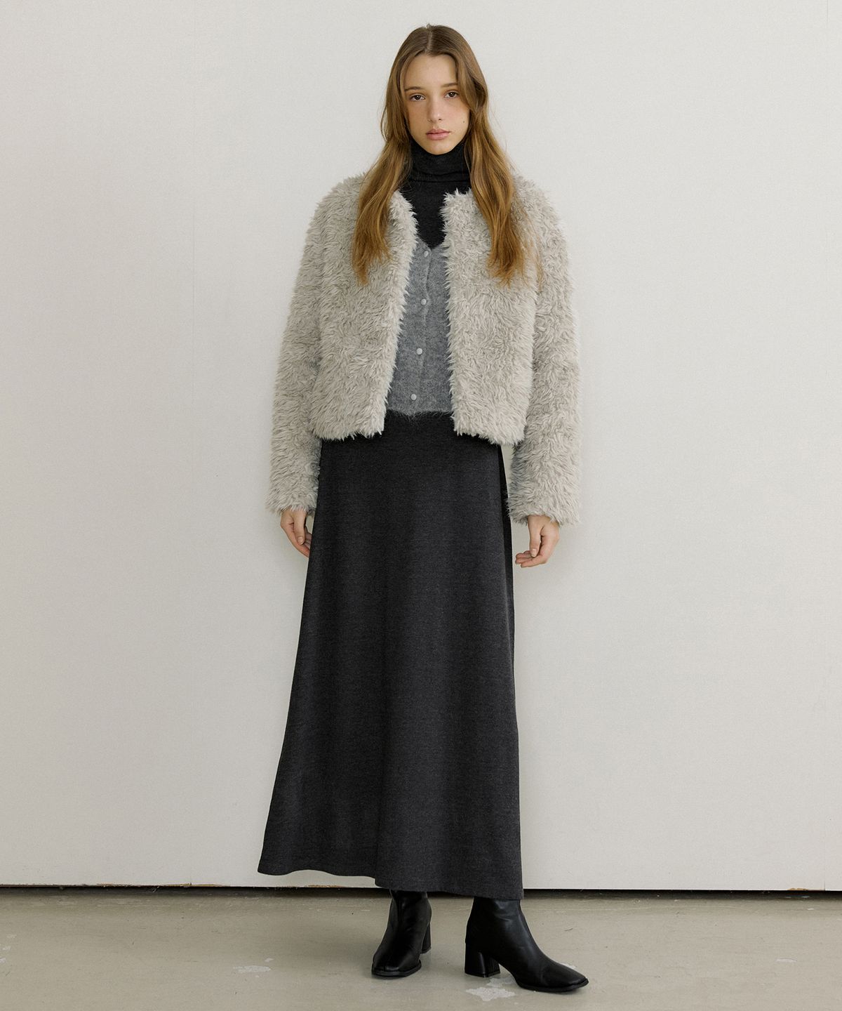 오떼뜨(OCTETTE) TOSCANA FAKE-FUR JK_2COLOR