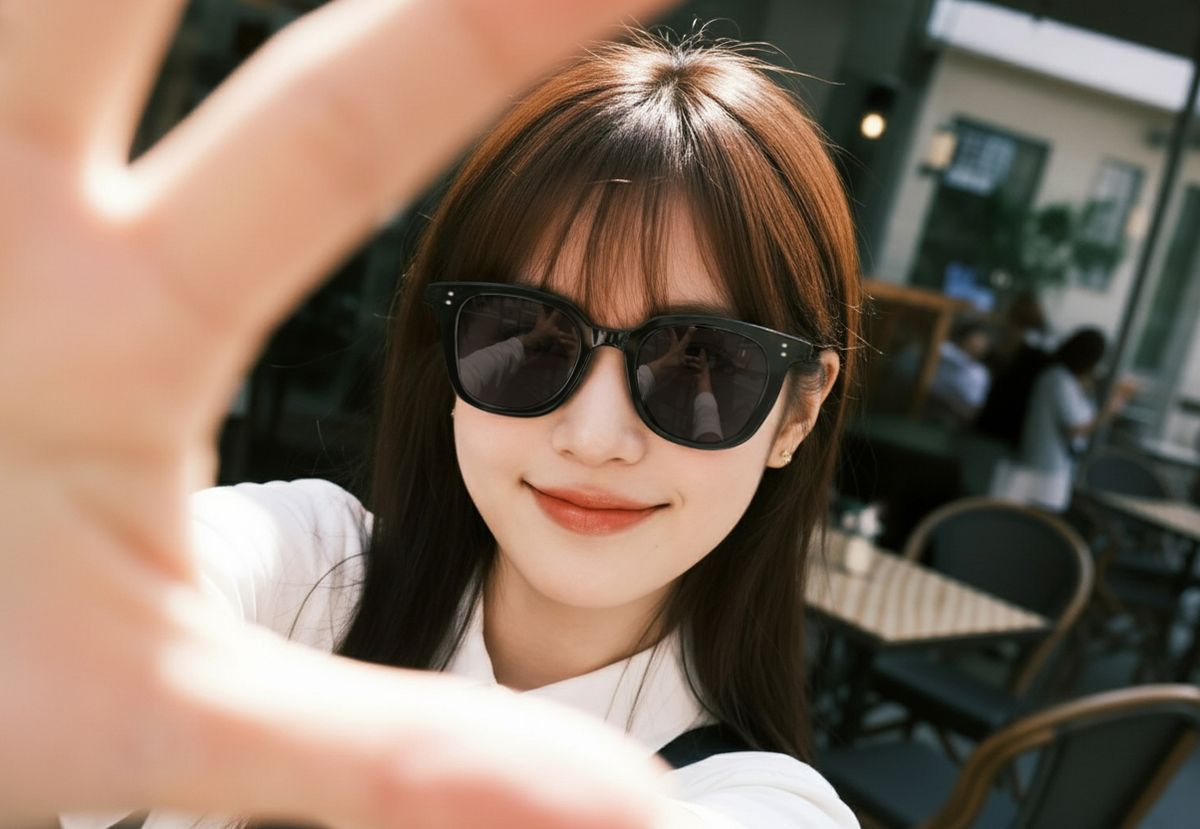 바넬(VHANEL) 패션 뿔테 선글라스 자외선차단 VN1020CS 블랙 하바나 투명