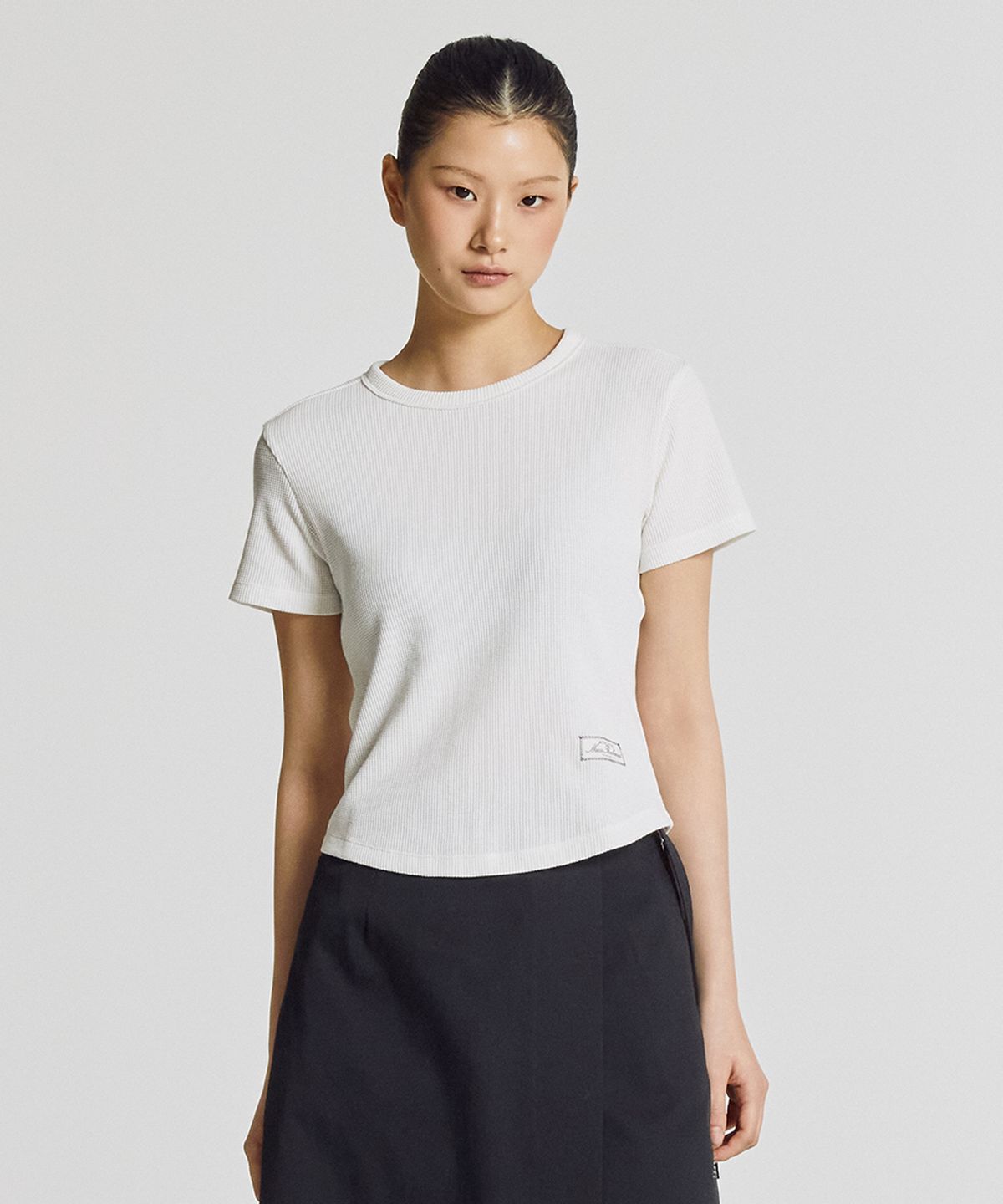 뉴발란스(NEW BALANCE) NBNEG2W552 / WOMEN 컴피프레쉬 와플 반팔티 (WHITE)