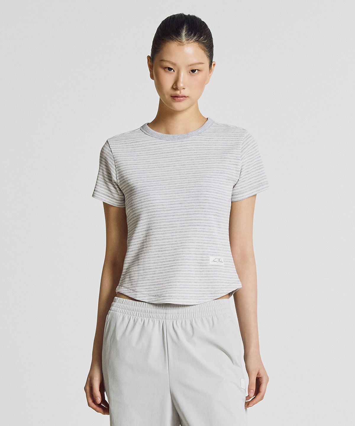 뉴발란스(NEW BALANCE) NBNEG3W552 / WOMEN 컴피프레쉬 와플 반팔티 (L/GRAY)