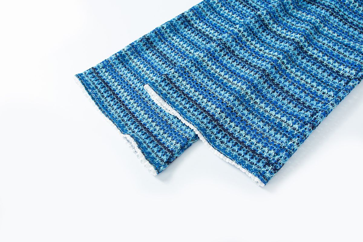 샐러드바구니(SALAD BAGUNI) Lace jacquard pants - blue