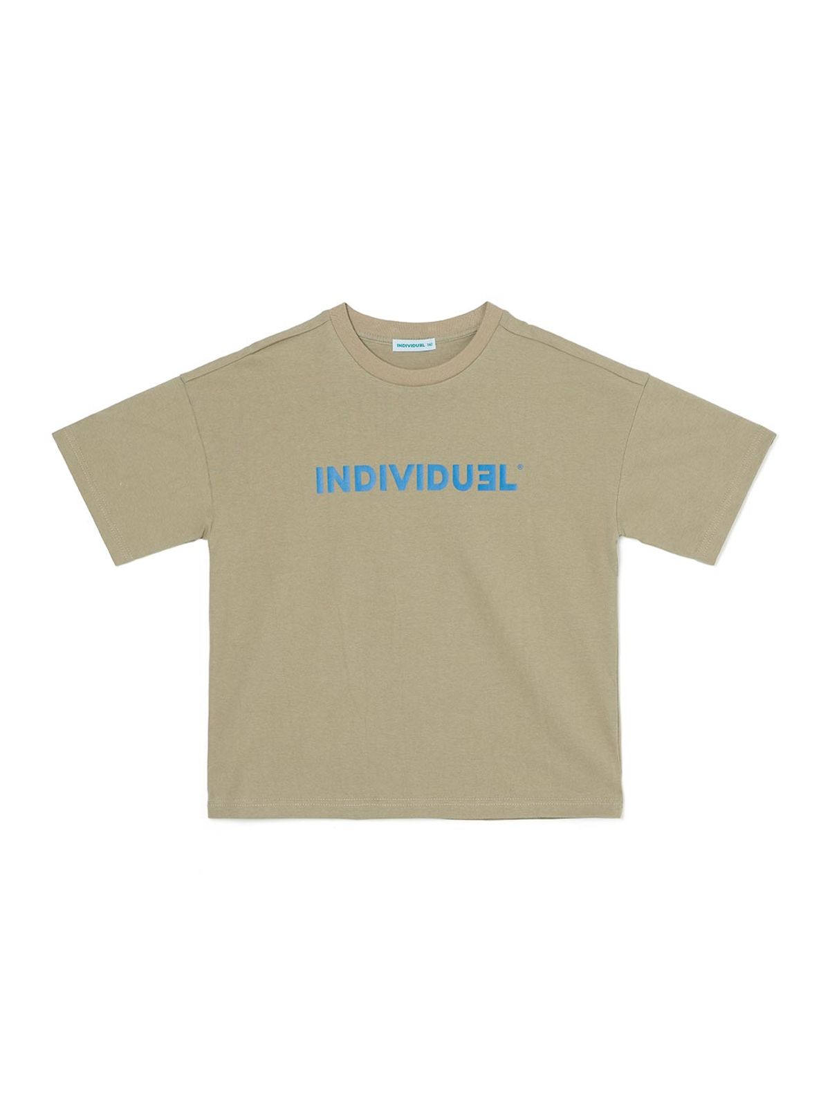 인디비주엘(INDIVIDUEL) 미러팝 로고 반팔 티셔츠