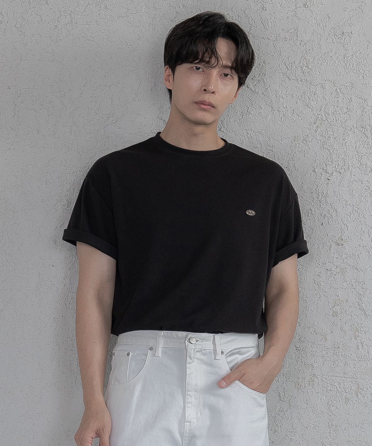 이에스엔(ESN) ensconce와펜 머슬 티셔츠  블랙