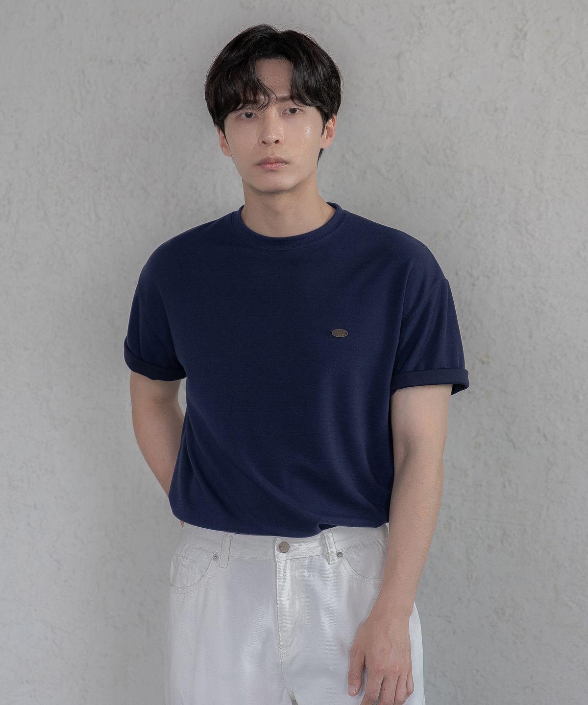 이에스엔(ESN) ensconce와펜 머슬 티셔츠  네이비
