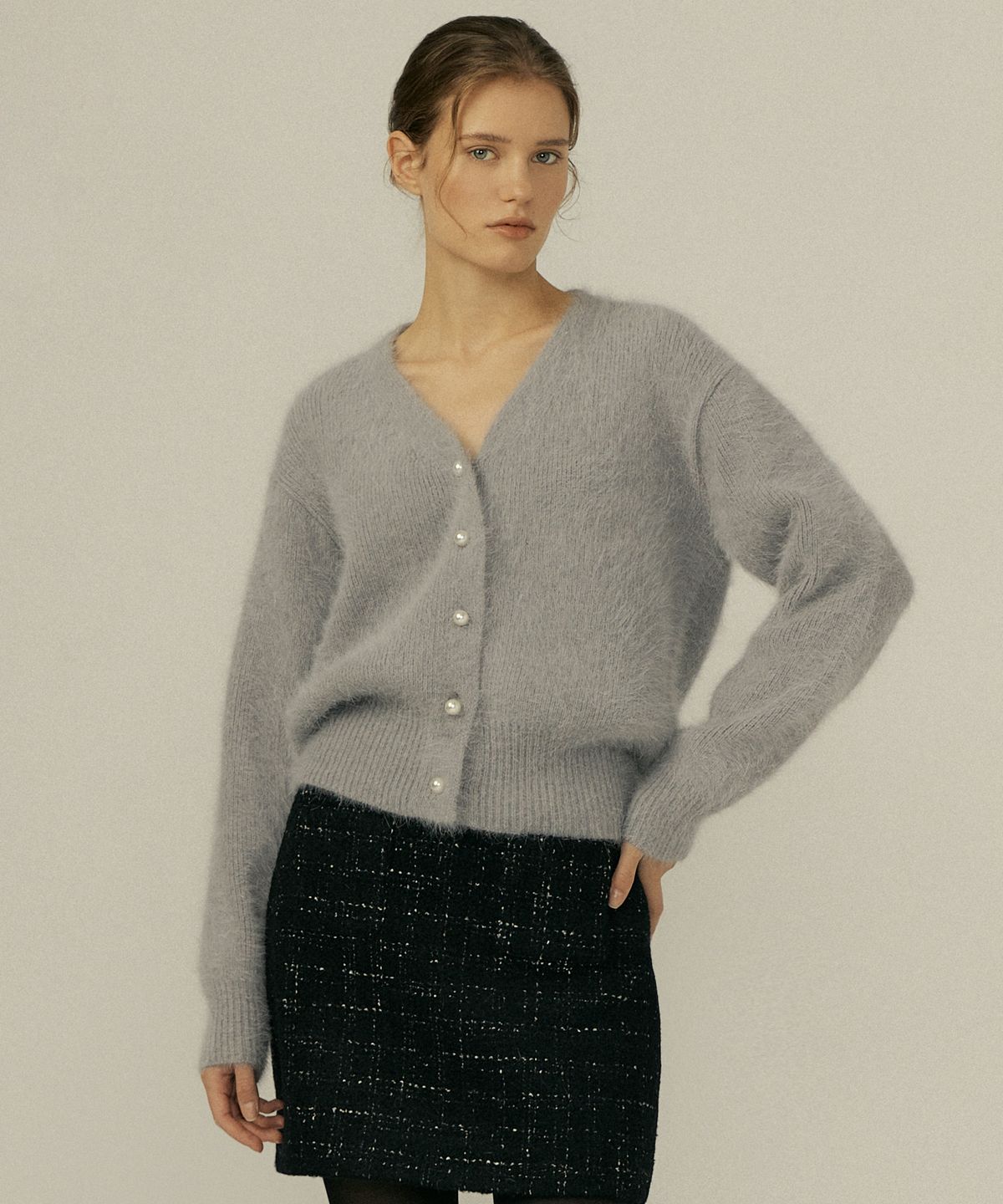 오떼뜨(OCTETTE) ANGORA CARDIGAN_4COLOR