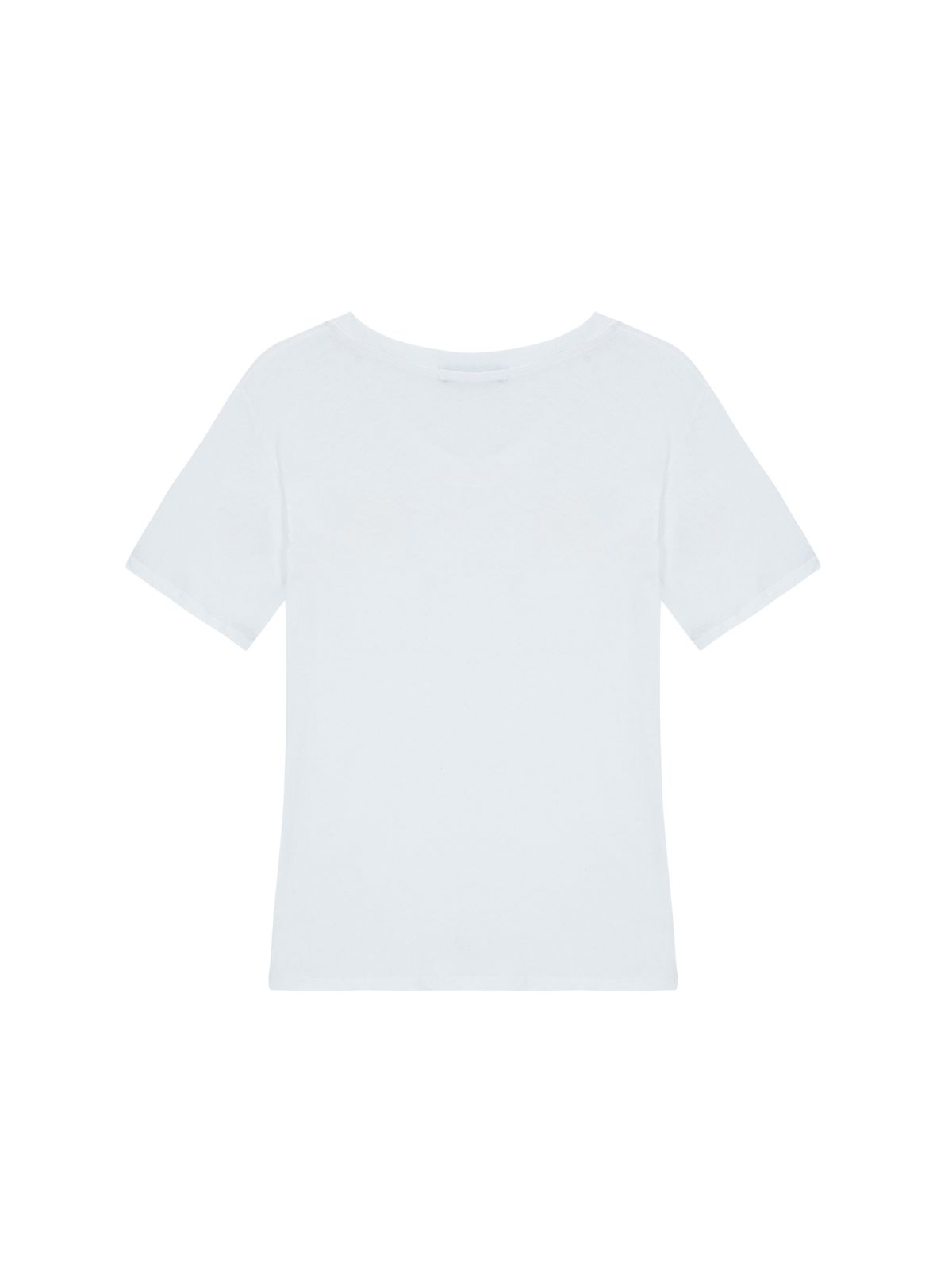 샐러드바구니(SALAD BAGUNI) Soft u-neck signature tee - white