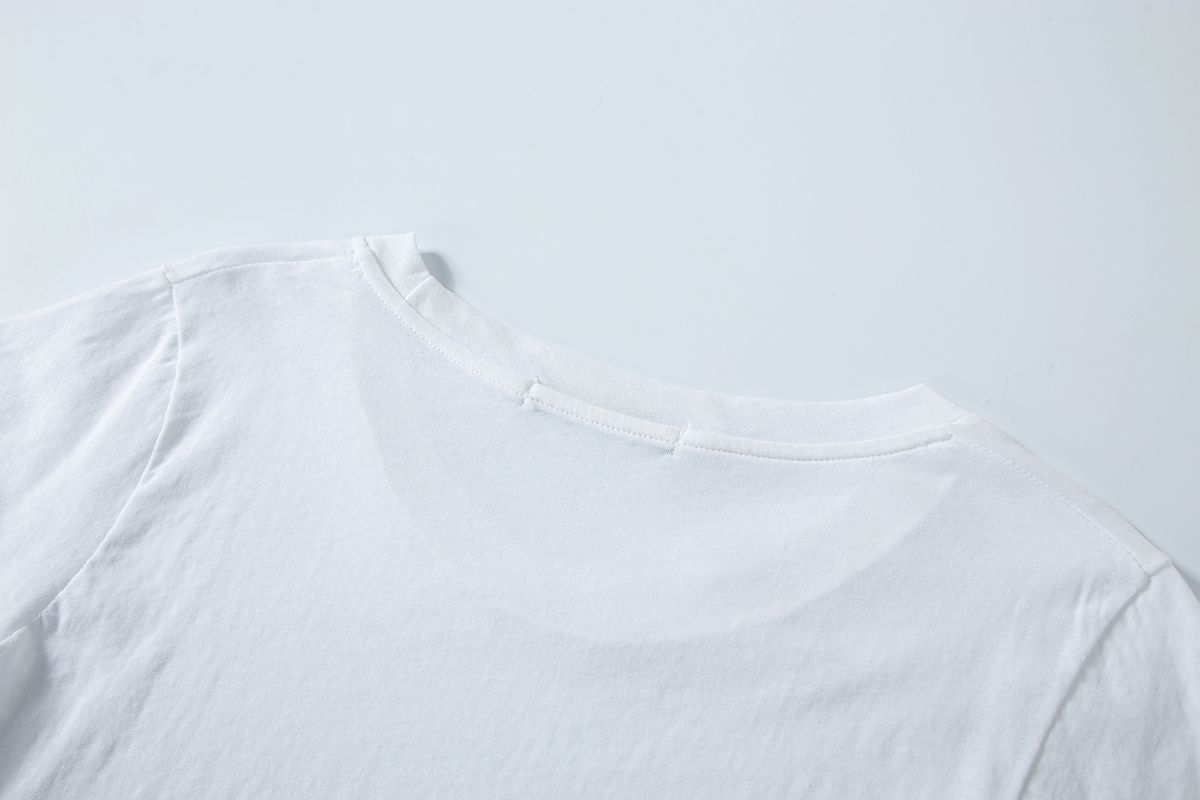 샐러드바구니(SALAD BAGUNI) Soft u-neck signature tee - white