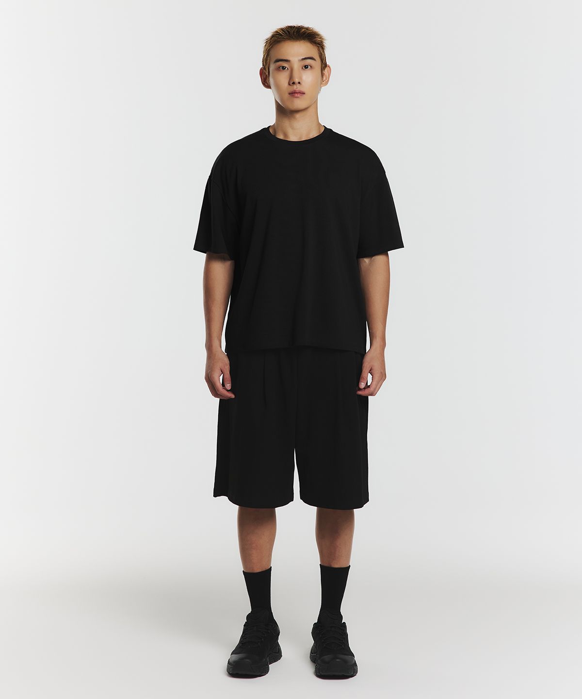무신사 스탠다드 스포츠(MUSINSA STANDARD SPORTS) 코튼메쉬 오버핏 크롭 숏슬리브 (4color)