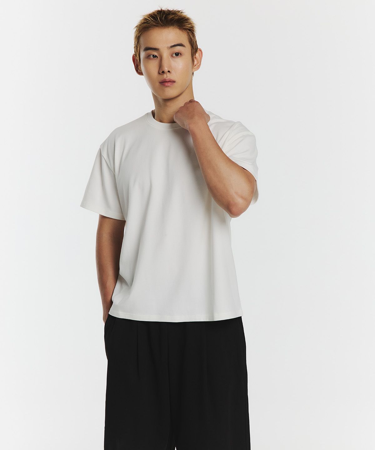 무신사 스탠다드 스포츠(MUSINSA STANDARD SPORTS) 코튼메쉬 루즈핏 크롭 숏슬리브 (4color)
