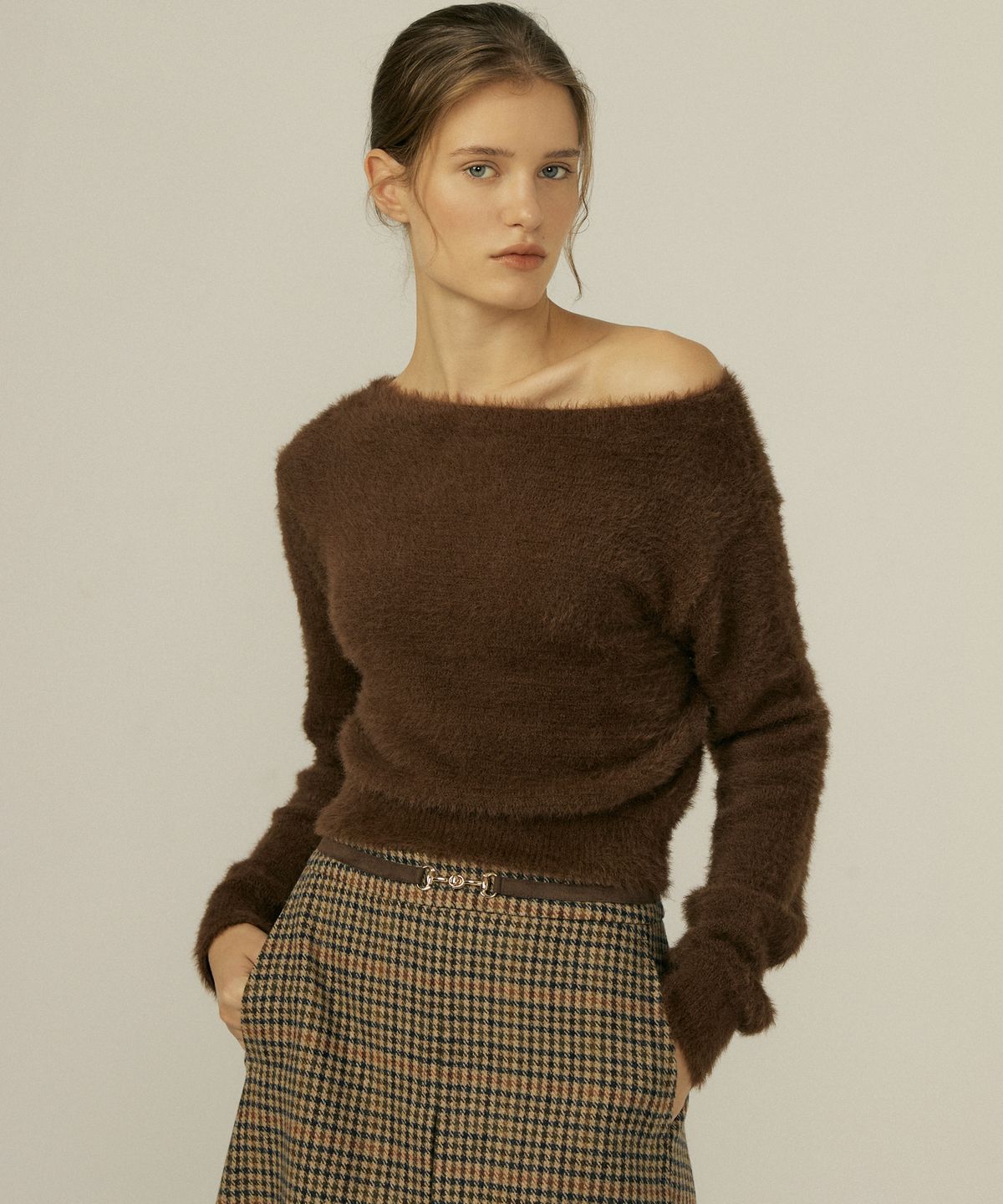 오떼뜨(OCTETTE) SOFT BOAT NECK KNIT_4COLOR