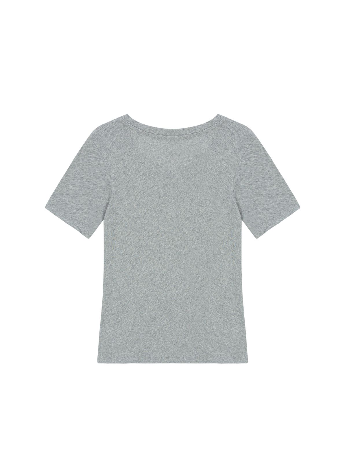 샐러드바구니(SALAD BAGUNI) Soft u-neck signature tee - gray