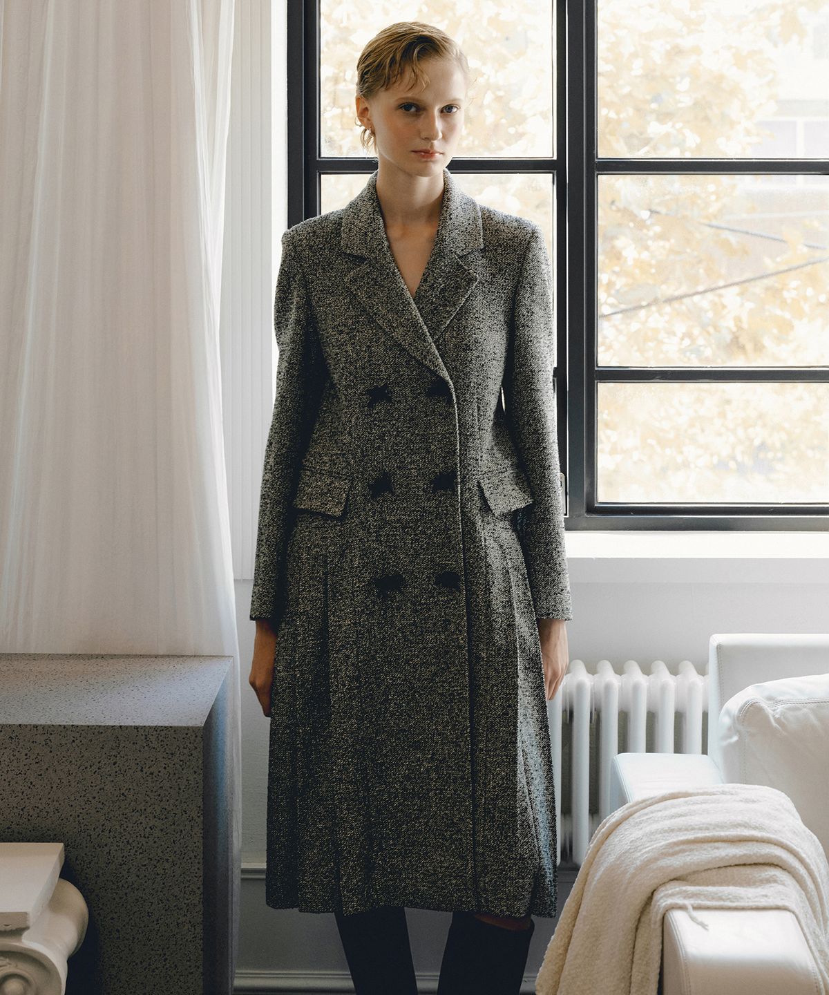 오떼뜨(OCTETTE) WOOL RIBBON BUTTON COAT_3COLOR