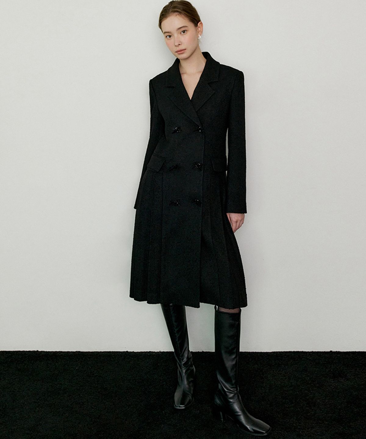 오떼뜨(OCTETTE) WOOL RIBBON BUTTON COAT_3COLOR