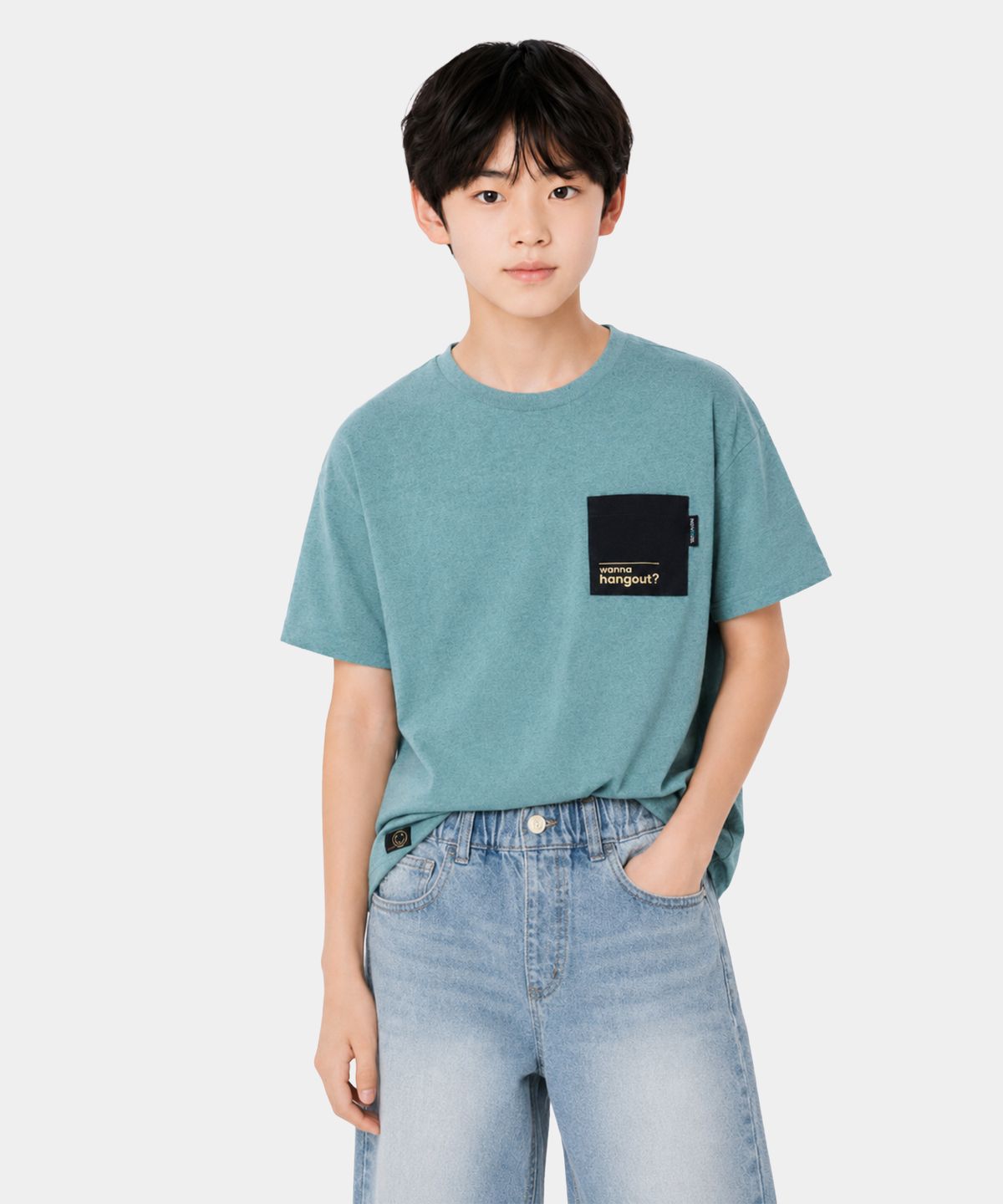 인디비주엘(INDIVIDUEL) 올리버 포켓 반팔티