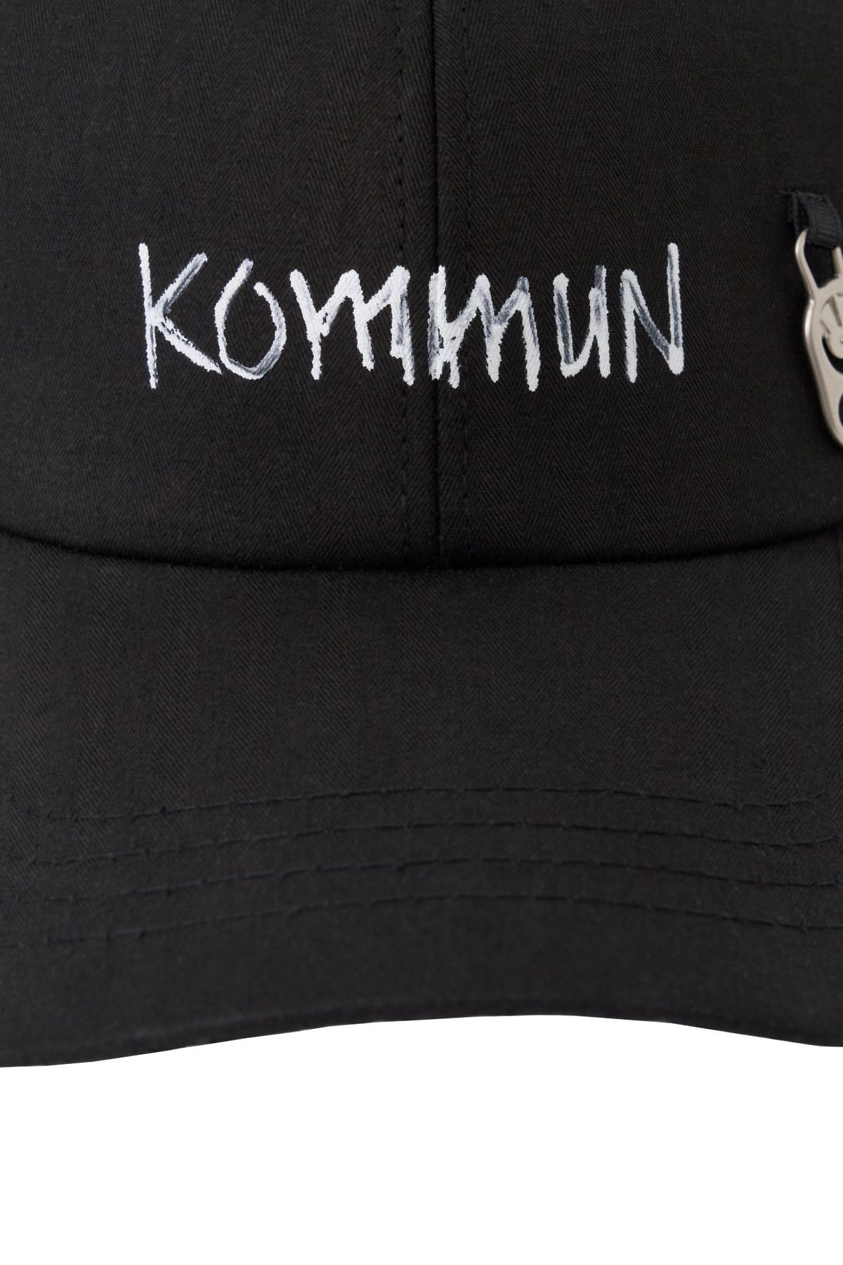 커뮨더웨어(KOMMUNTHEWEAR) 커뮨 라운드 오프너 캡 블랙