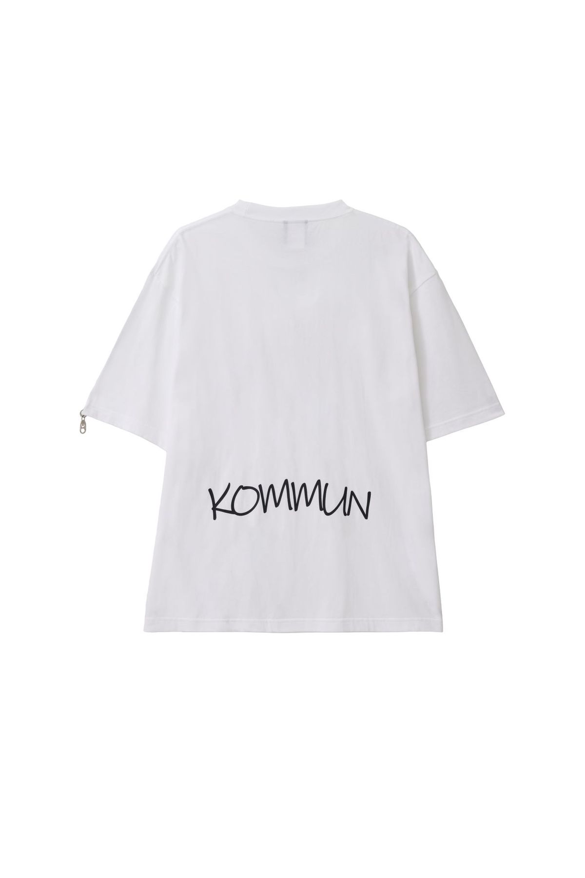 커뮨더웨어(KOMMUNTHEWEAR) 커뮨 오프너 링 반팔티셔츠 화이트