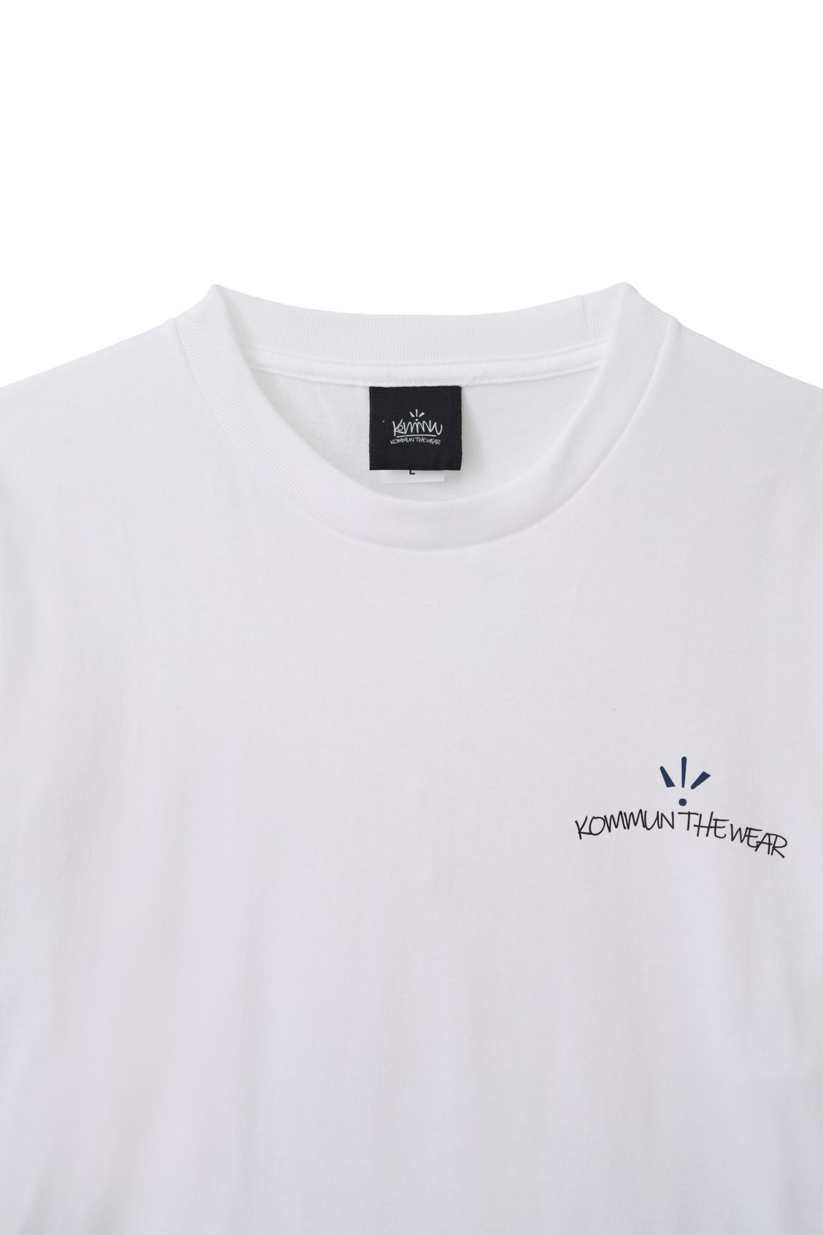 커뮨더웨어(KOMMUNTHEWEAR) 커뮨 오프너 링 반팔티셔츠 화이트